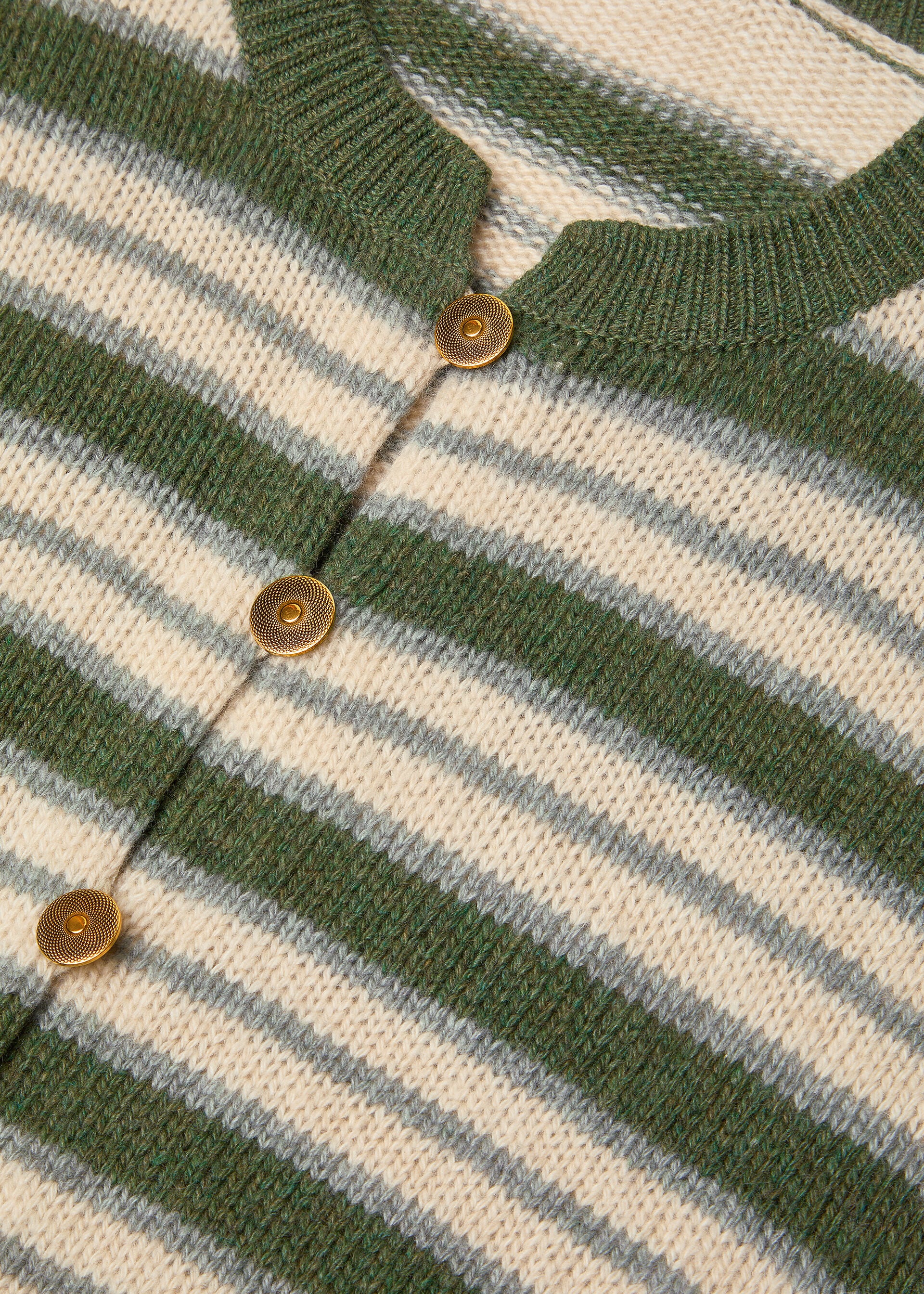 FOBELLO STRIPES CARDIGAN SWEATER BABY CASH GG 7