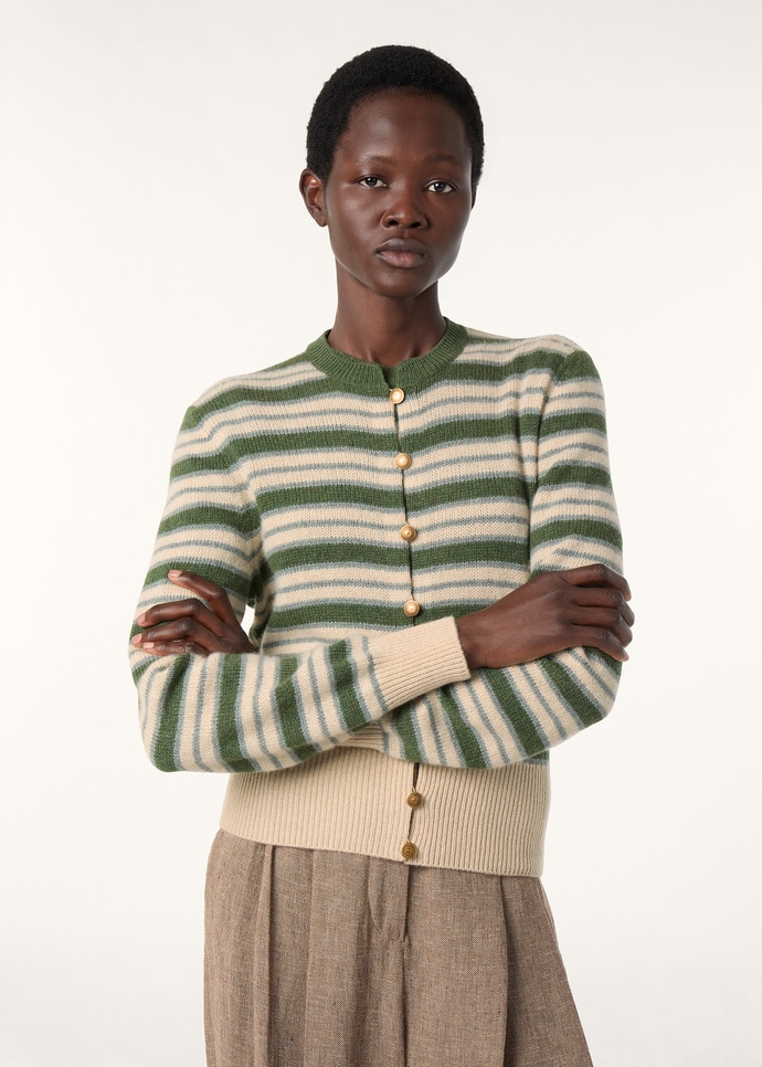 FOBELLO STRIPES CARDIGAN SWEATER BABY CASH GG 7_FAP5927_F7IW_3
