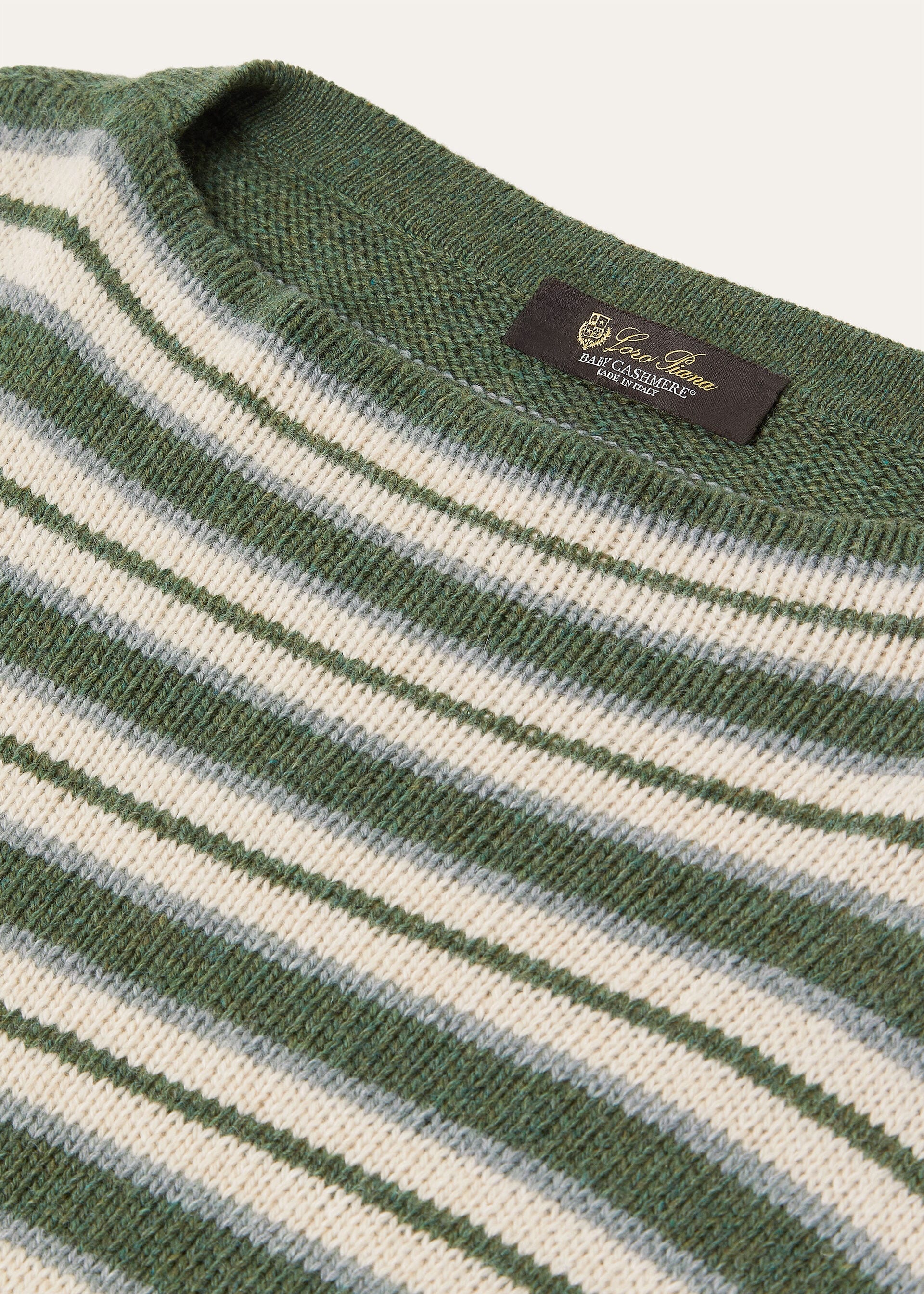 FOBELLO STRIPES CREWNECK SWEATER BABY CASH GG 7