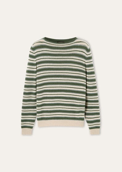 FOBELLO STRIPES CREWNECK SWEATER BABY CASH GG 7