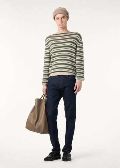 FOBELLO STRIPES CREWNECK SWEATER BABY CASH GG 7