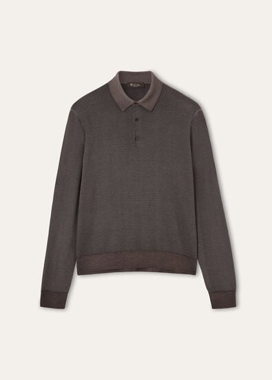 JACARANDA POLO WOOL SILK GG 18