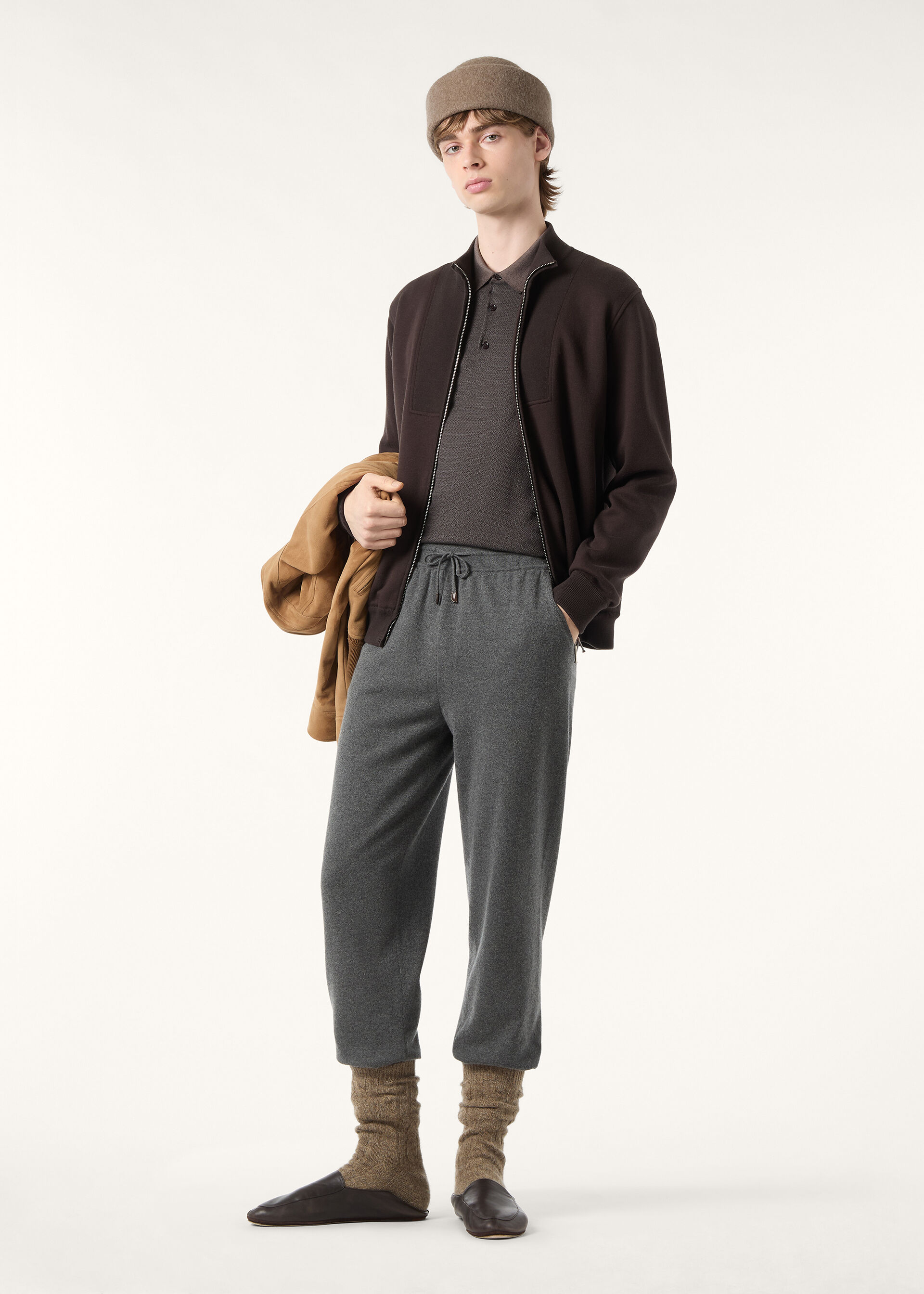 JACARANDA POLO WOOL SILK GG 18