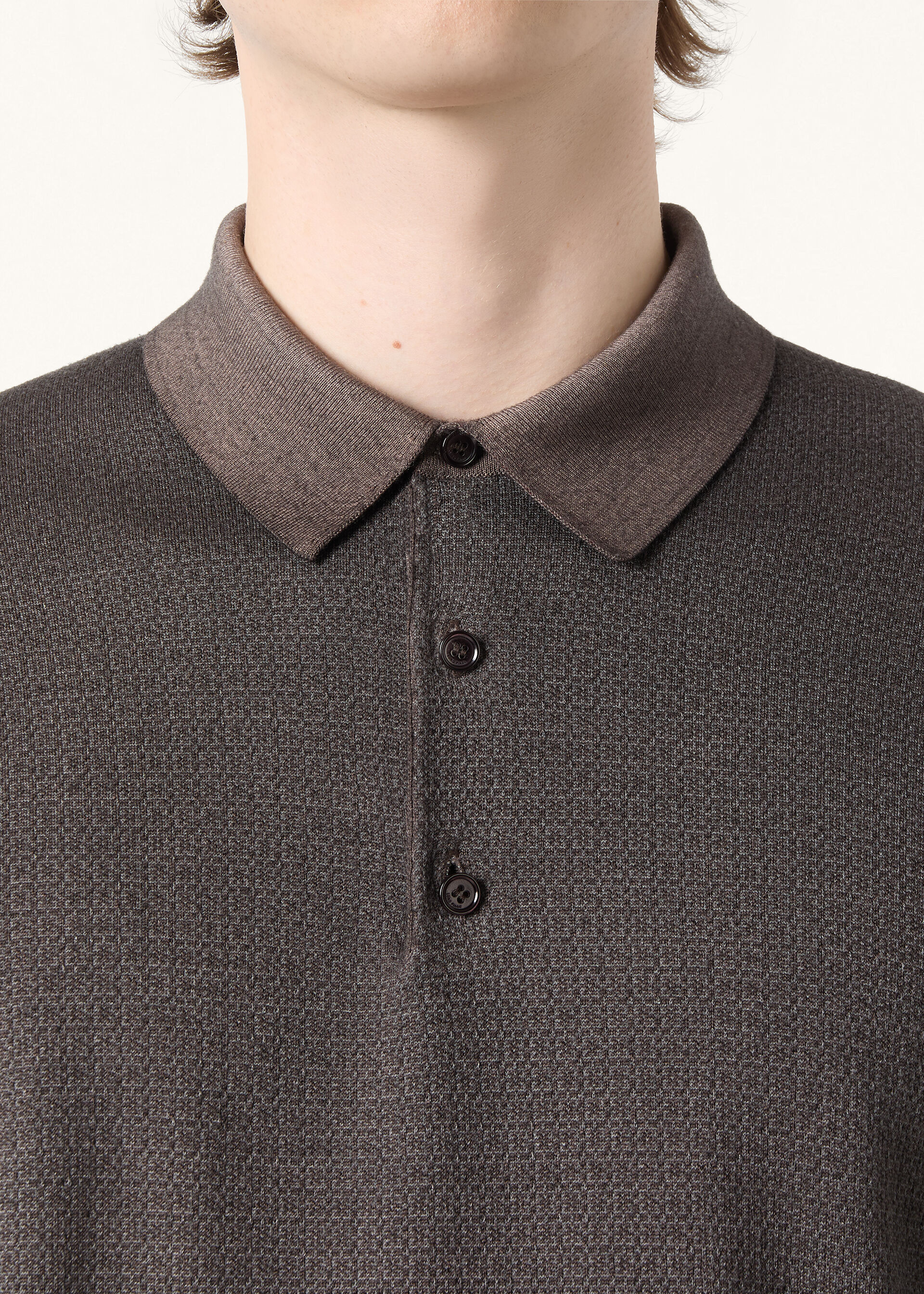 JACARANDA POLO WOOL SILK GG 18