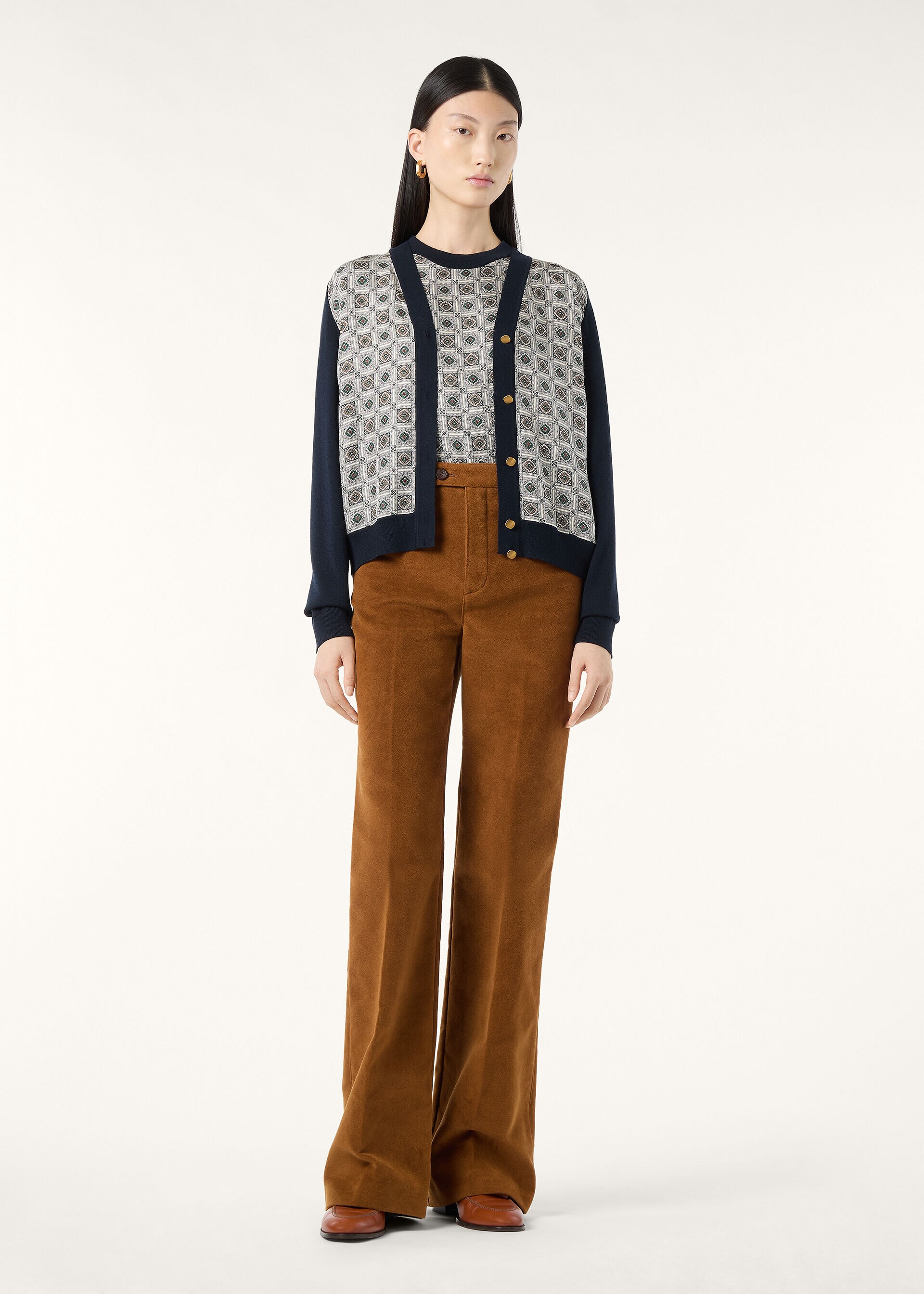 LP MENDOZA KNIT SS CREWNECK SWEATER CASH SILK GG18