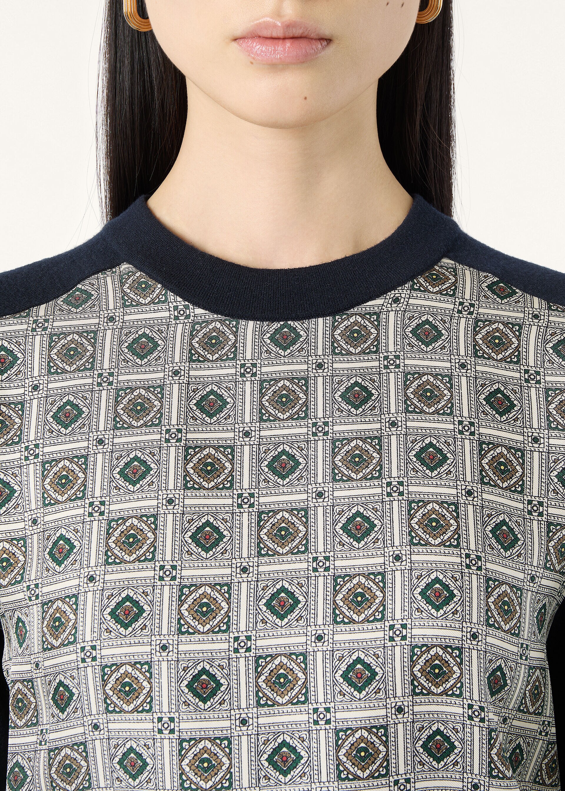 LP MENDOZA KNIT SS CREWNECK SWEATER CASH SILK GG18