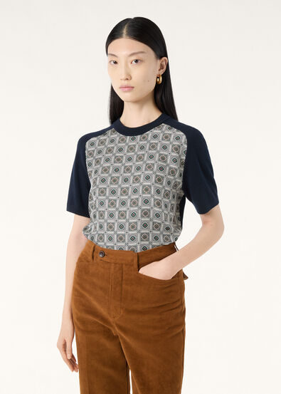 LP MENDOZA KNIT SS CREWNECK SWEATER CASH SILK GG18