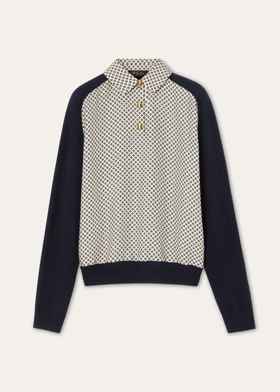 LP CHACO KNIT POLO CASH SILK GG 18