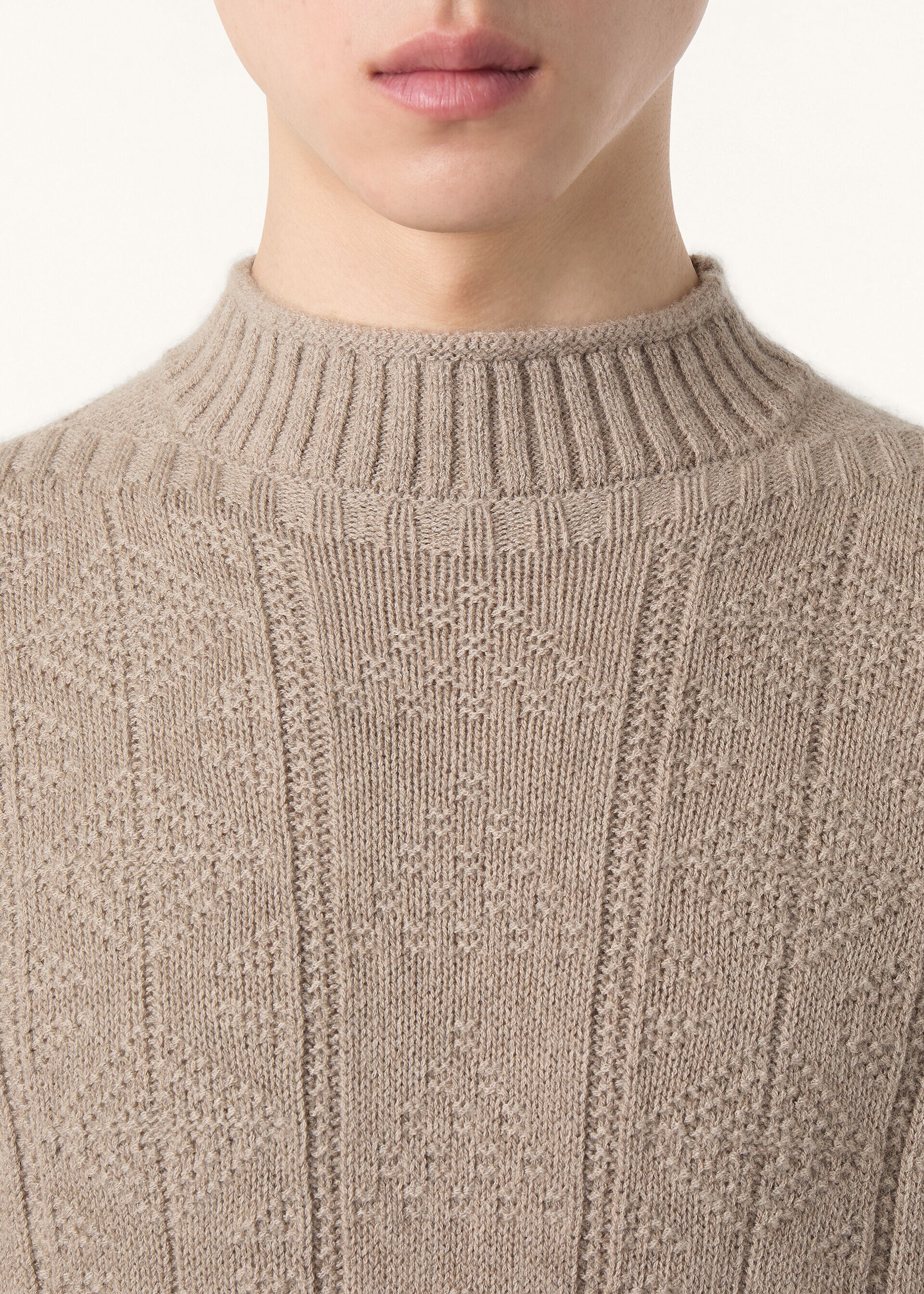 TYNE BOATNECK SWEATER CASH GG 5