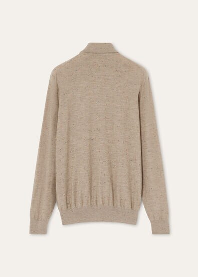 ELDERBERRY POLO CASH WOOL COTTON GG 14