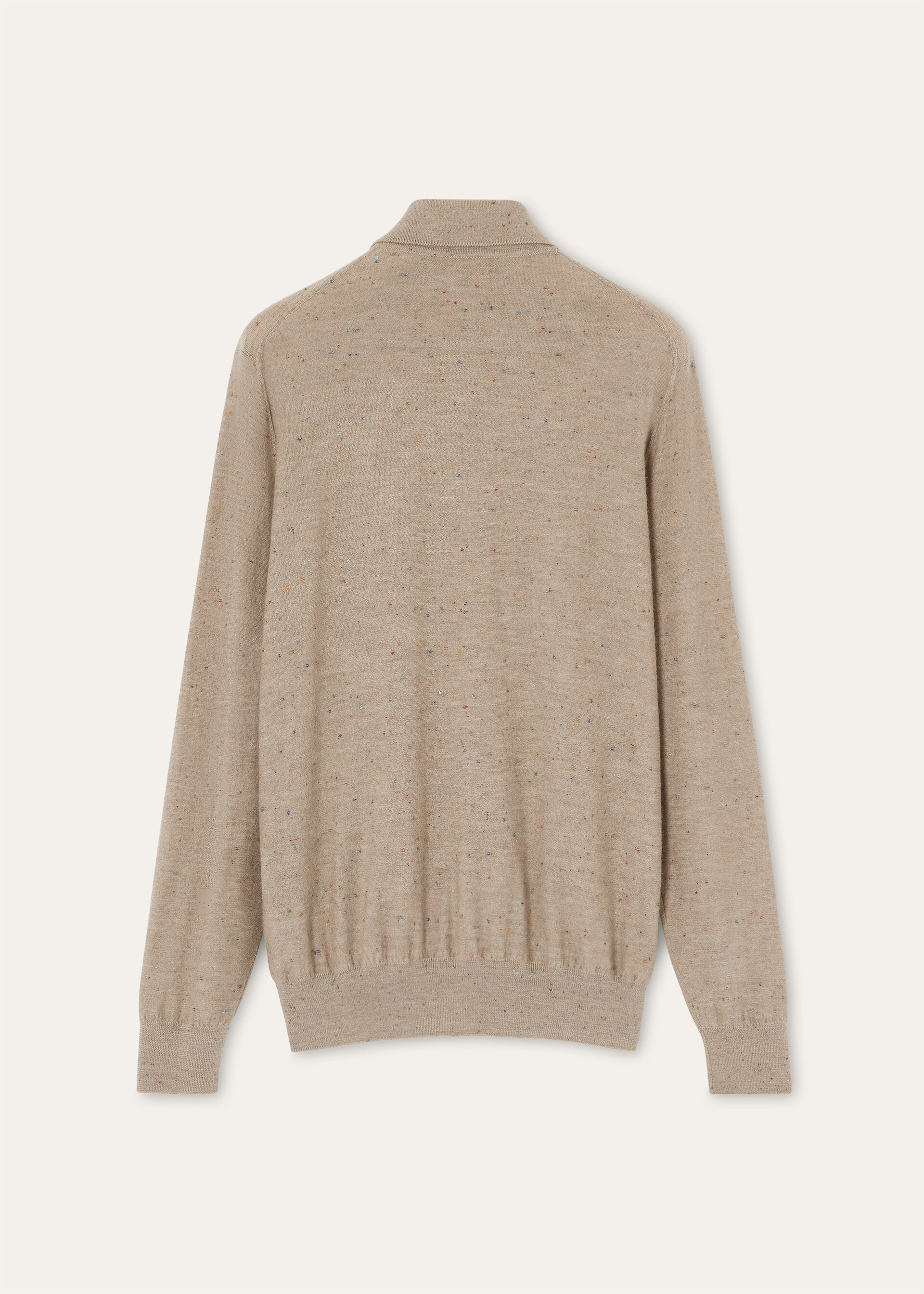 ELDERBERRY POLO CASH WOOL COTTON GG 14