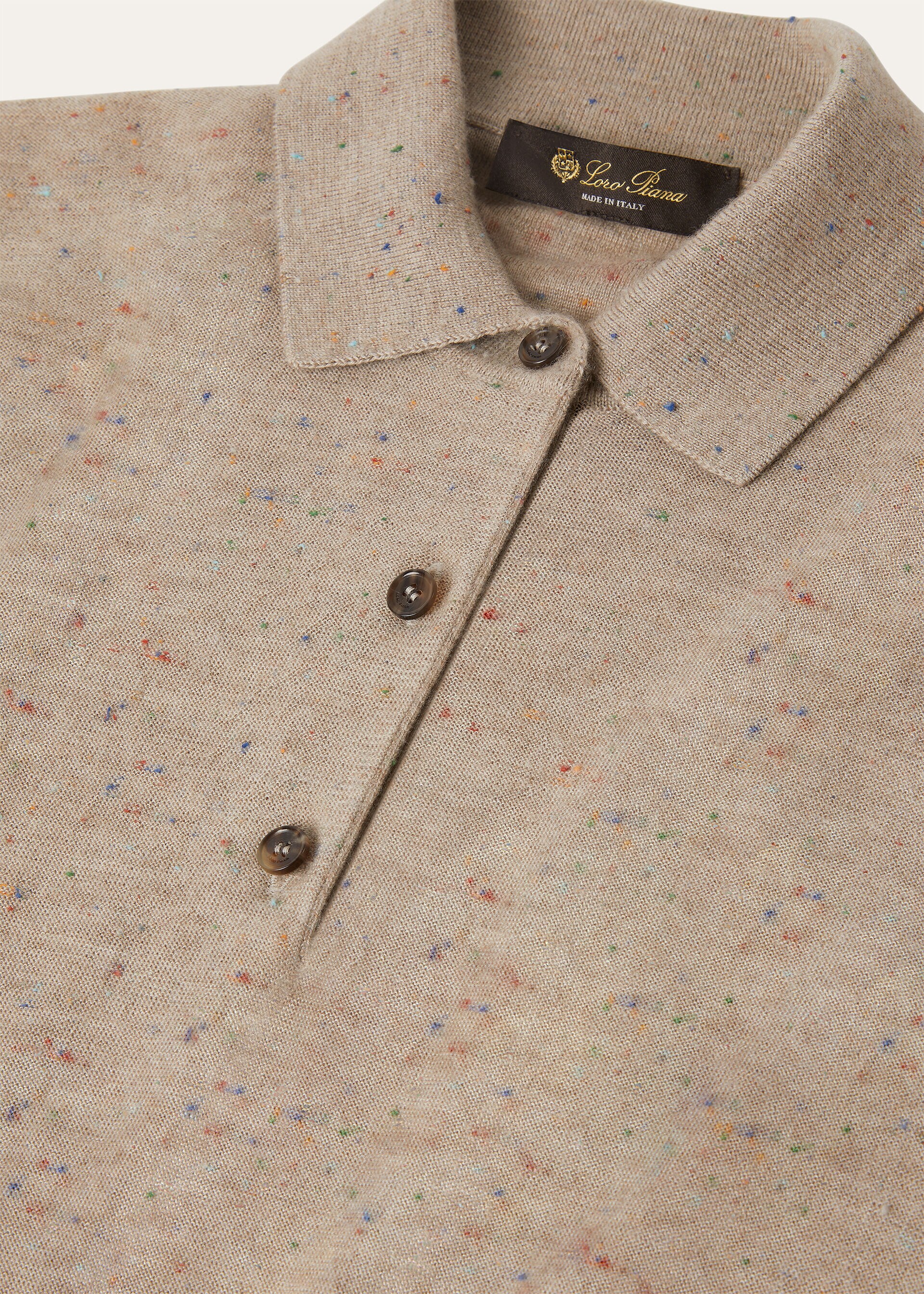 ELDERBERRY POLO CASH WOOL COTTON GG 14