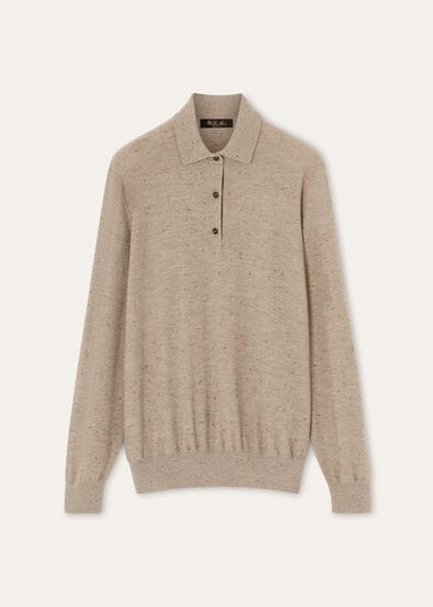 ELDERBERRY POLO CASH WOOL COTTON GG 14