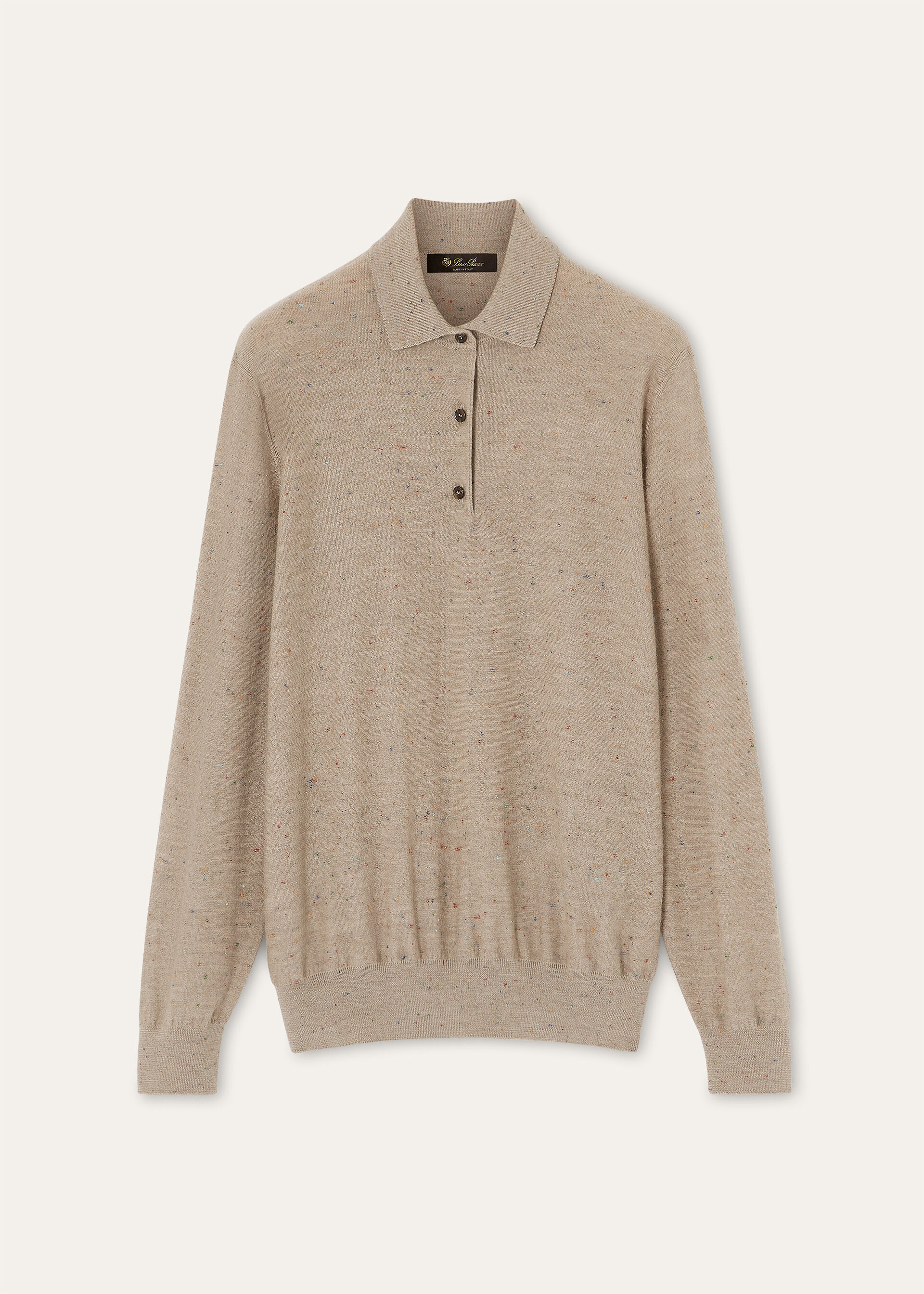 ELDERBERRY POLO CASH WOOL COTTON GG 14