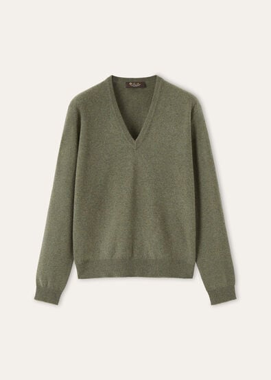 CLASSIC BABY CASH V NECK SWEATER BABY CASH GG 24