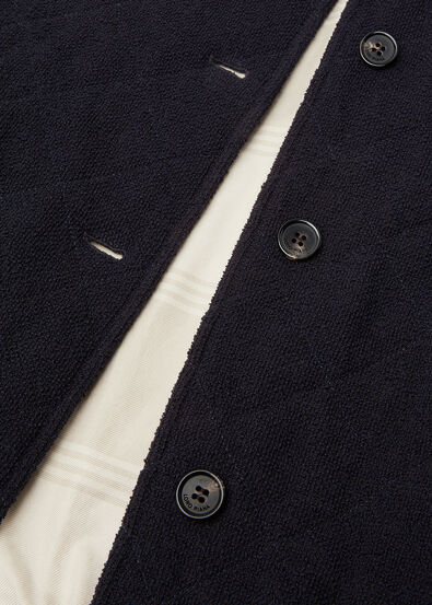 CARRY VEST WOOL COTTON STRIPE