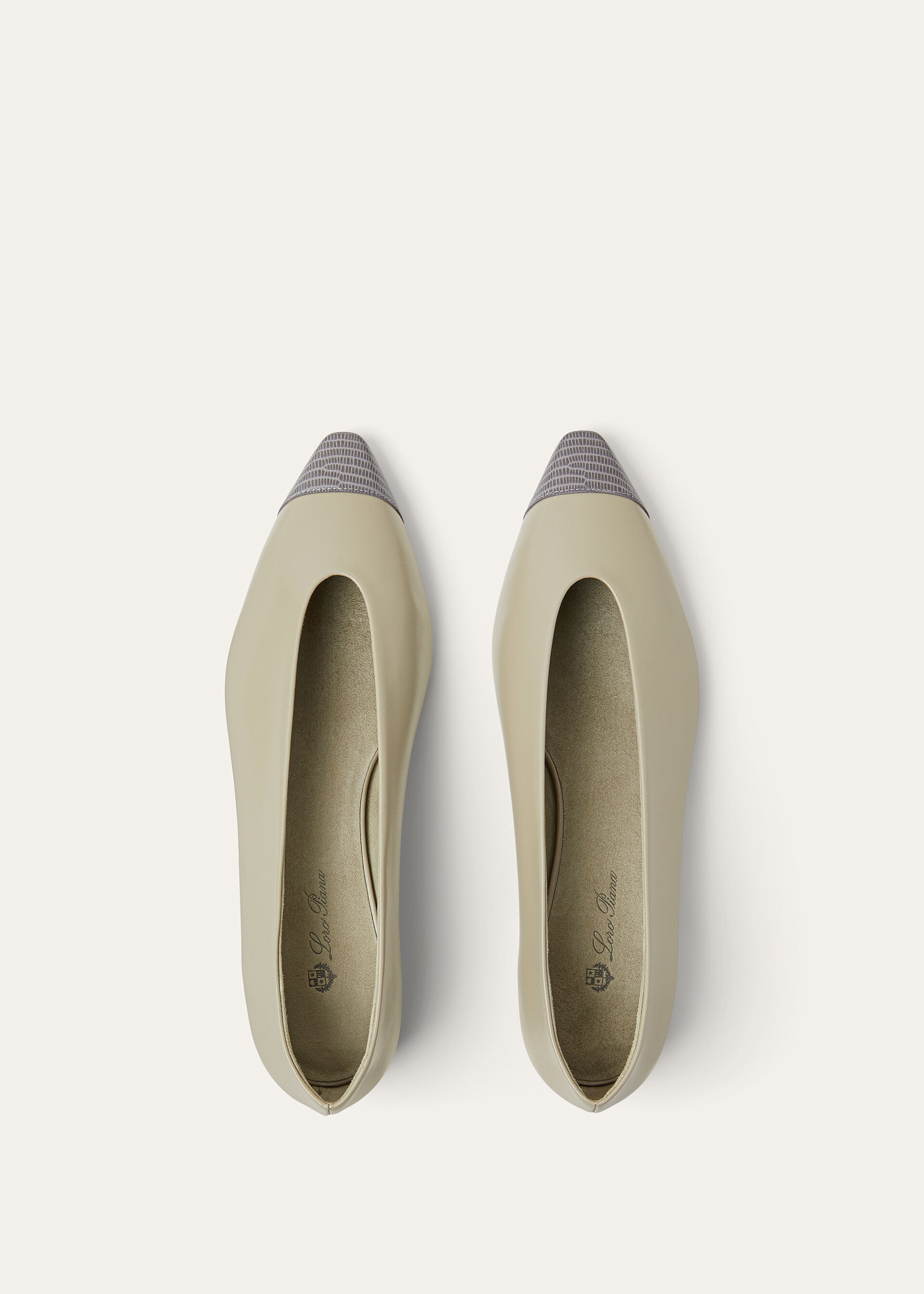 REBECCA CAP TOE BALLERINA LUX. CALF & LIZ. PRINT