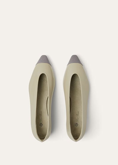 REBECCA CAP TOE BALLERINA LUX. CALF & LIZ. PRINT