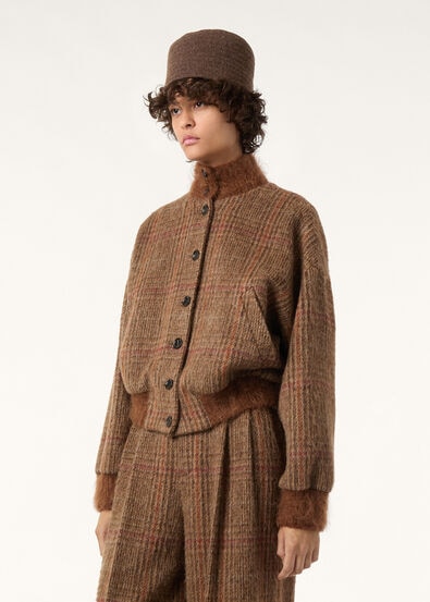 ANDREA CABAN BRUSHED PRINCE OF WALES