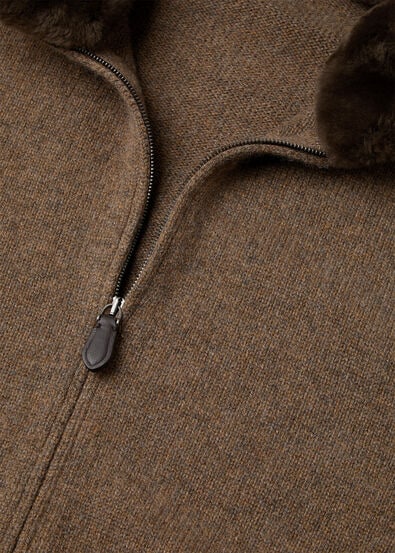 PARKSVILLE BOMBER BABY CASH COLLAR FUR GG 7