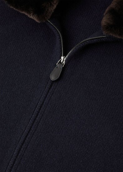 PARKSVILLE BOMBER BABY CASH COLLAR FUR GG 7