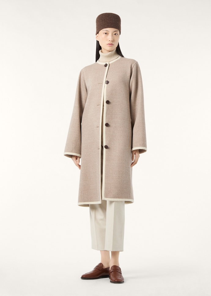 BROCK SB COAT PECORA NERA CHEVRON_FAP7225_F7MN_1
