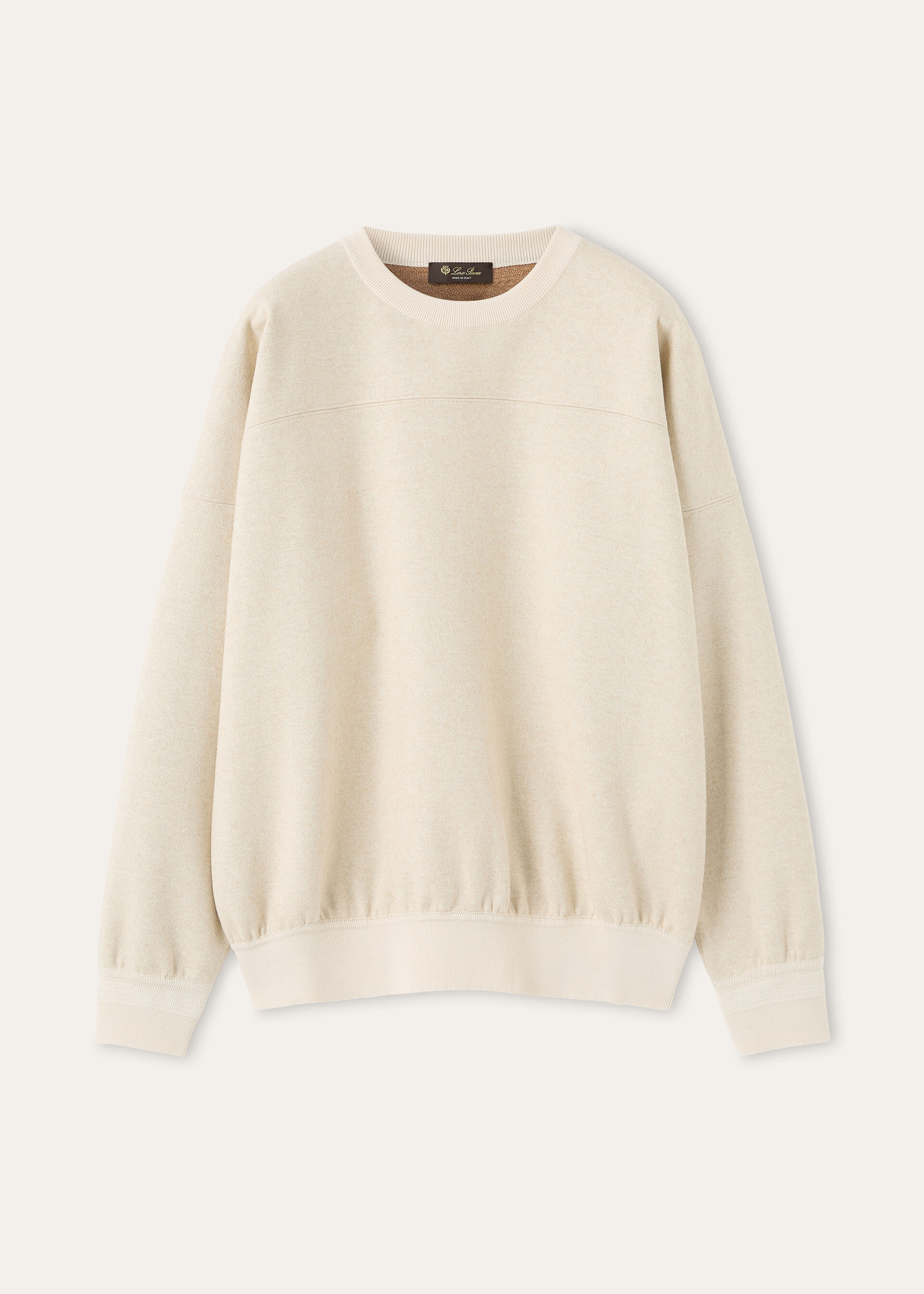 PIAKO CREW NECK SWEATSHIRT DOUBLE WOOL COTTON