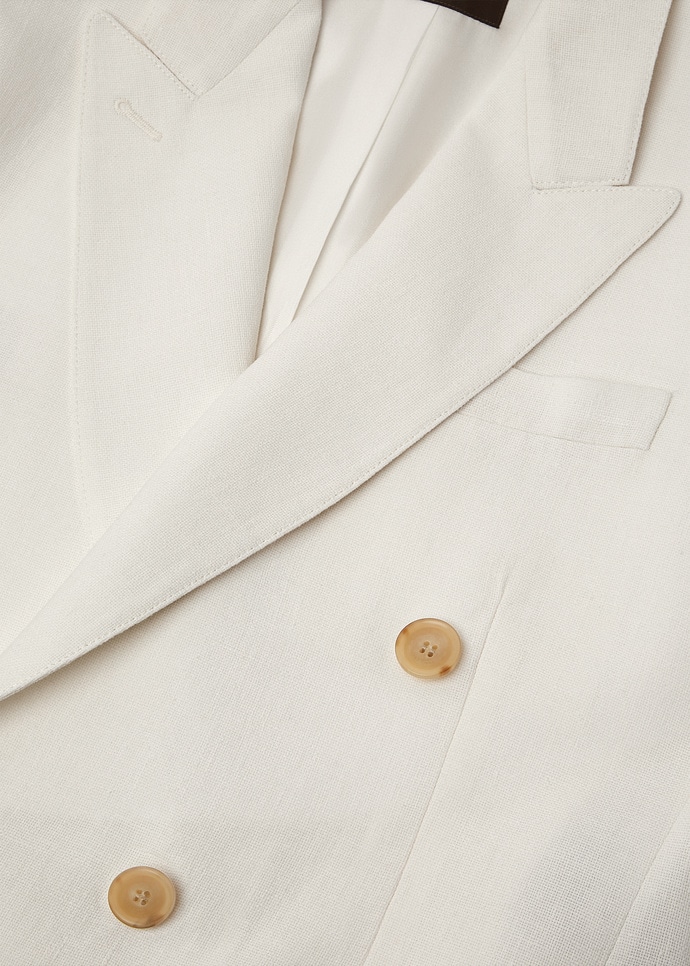 GENNY DB JACKET SUMMER LINEN CREPE NATTE'_FAP7625_1000_3