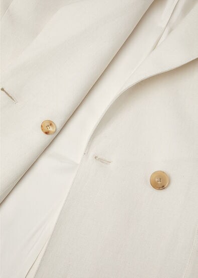 GENNY DB JACKET SUMMER LINEN CREPE NATTE'