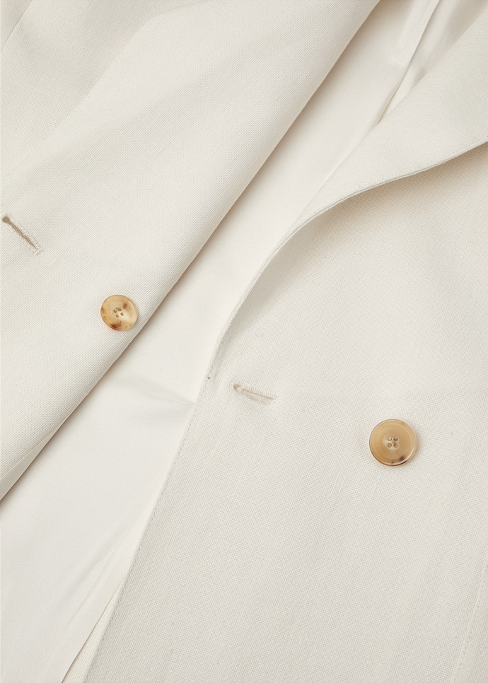 GENNY DB JACKET SUMMER LINEN CREPE NATTE'_FAP7625_1000_4