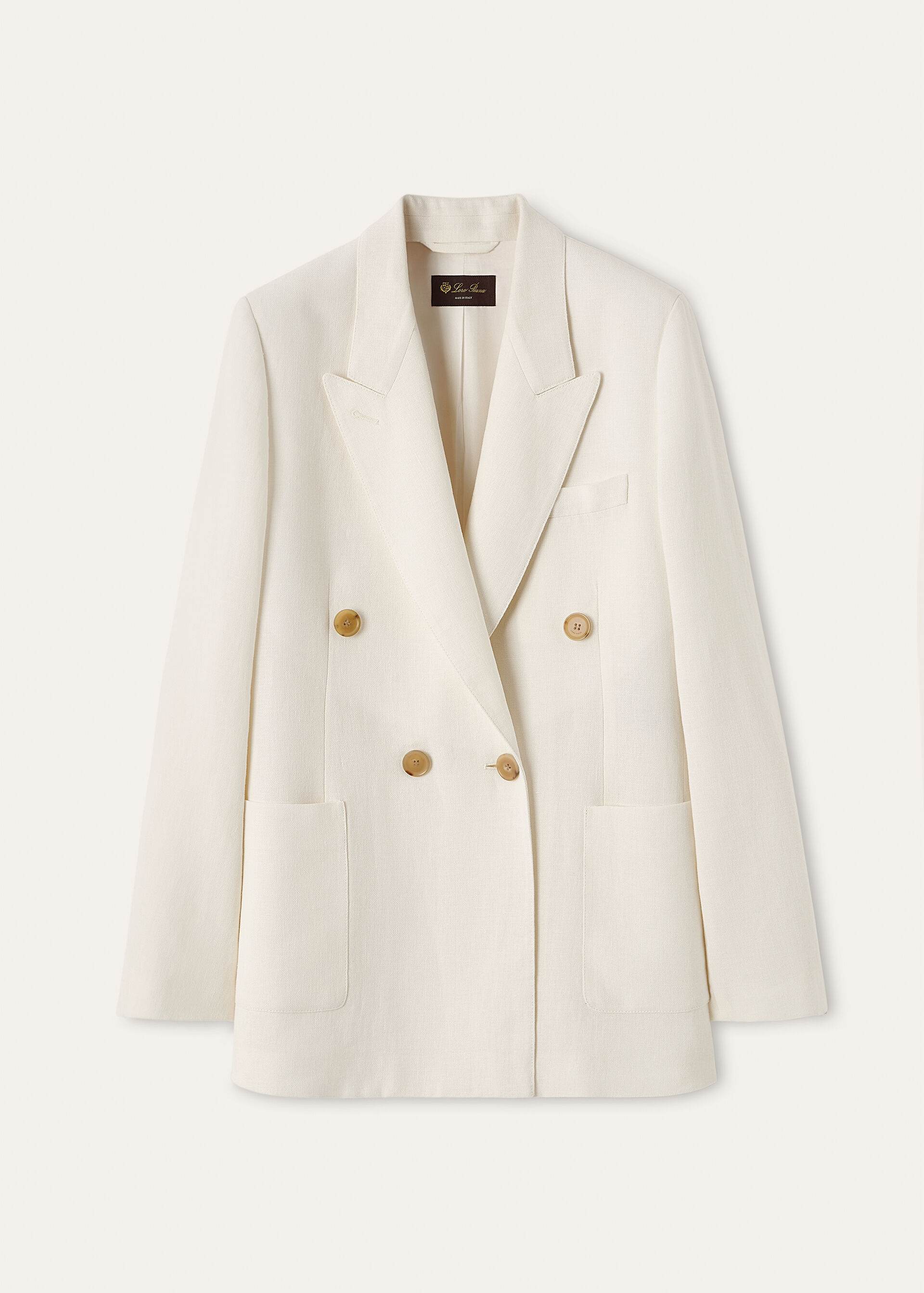 GENNY DB JACKET SUMMER LINEN CREPE NATTE'