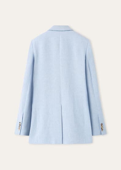 GENNY DB JACKET SUMMER LINEN CREPE NATTE'