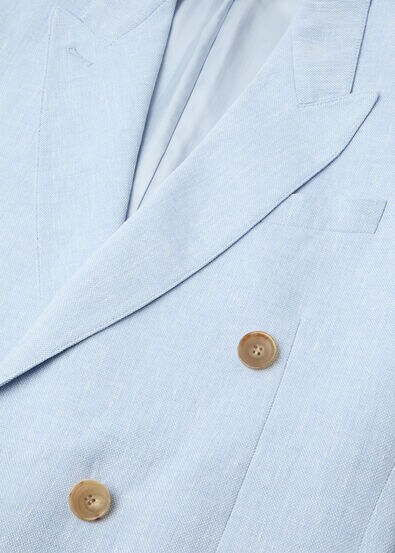 GENNY DB JACKET SUMMER LINEN CREPE NATTE'