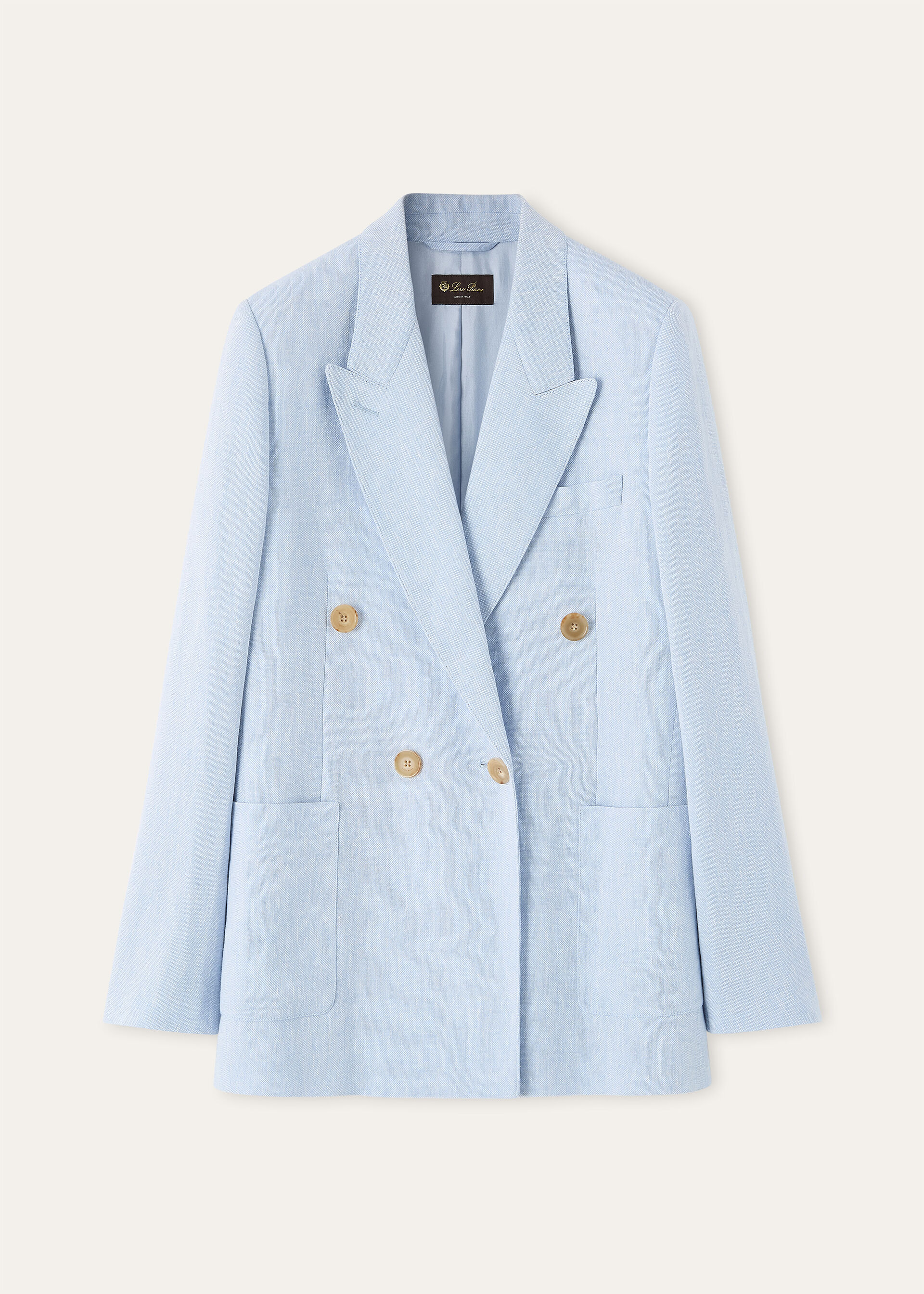 GENNY DB JACKET SUMMER LINEN CREPE NATTE'