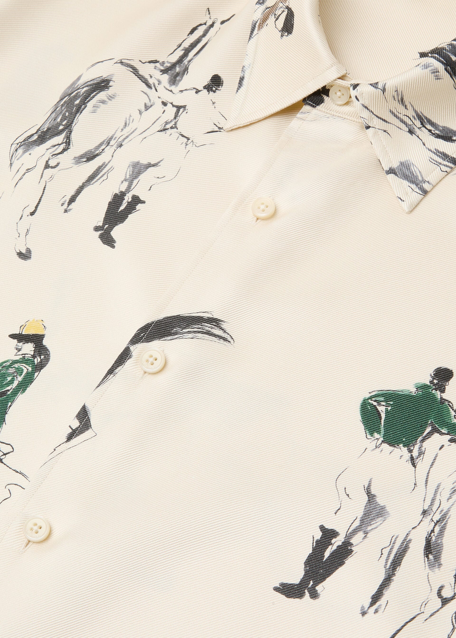 THEA SQUARE COLLAR SHIRT LORO PIANA SCUDERIA