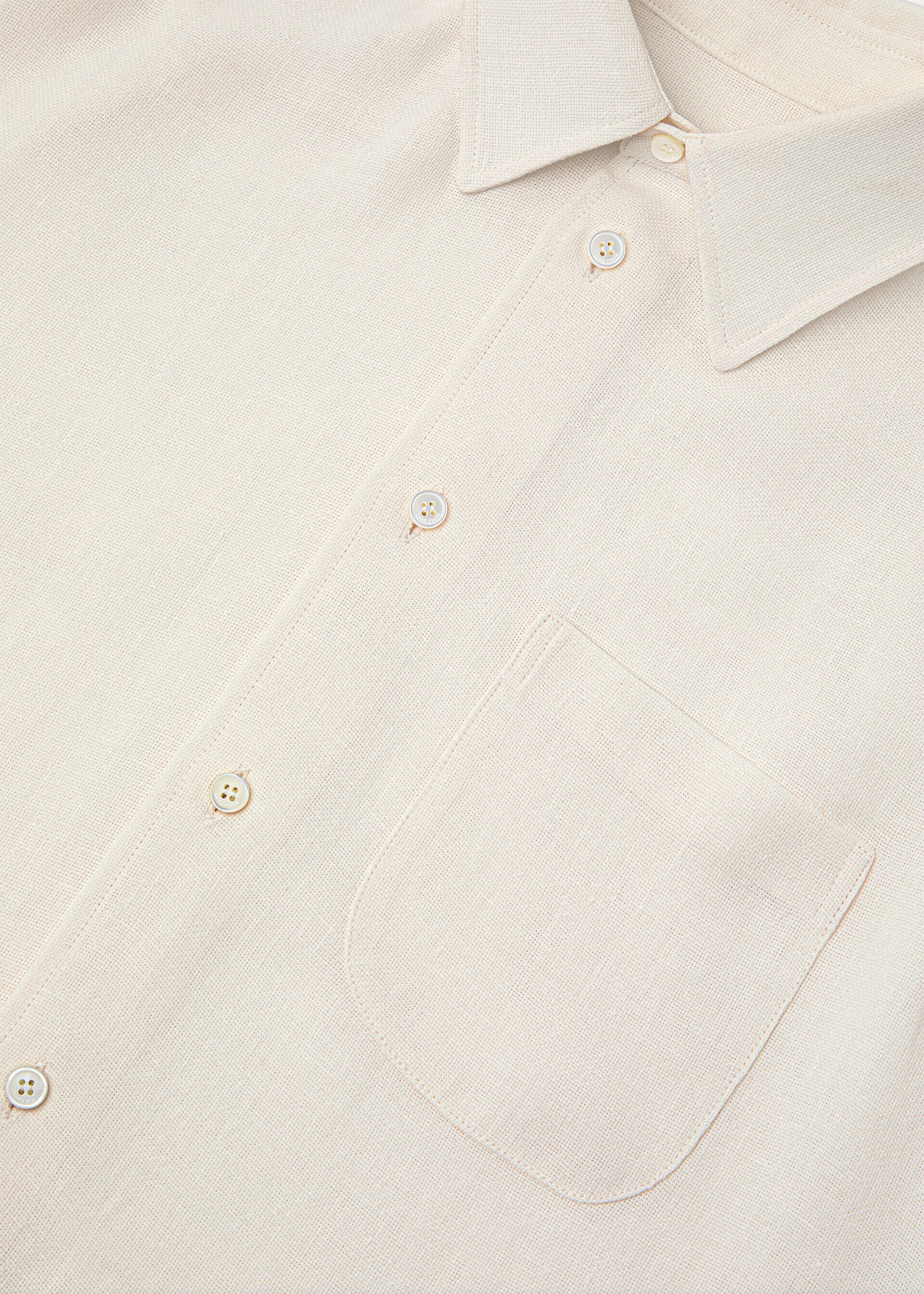 THEA SQUARE COLLAR SHIRT SUMMER LINEN CREPE NATTE'