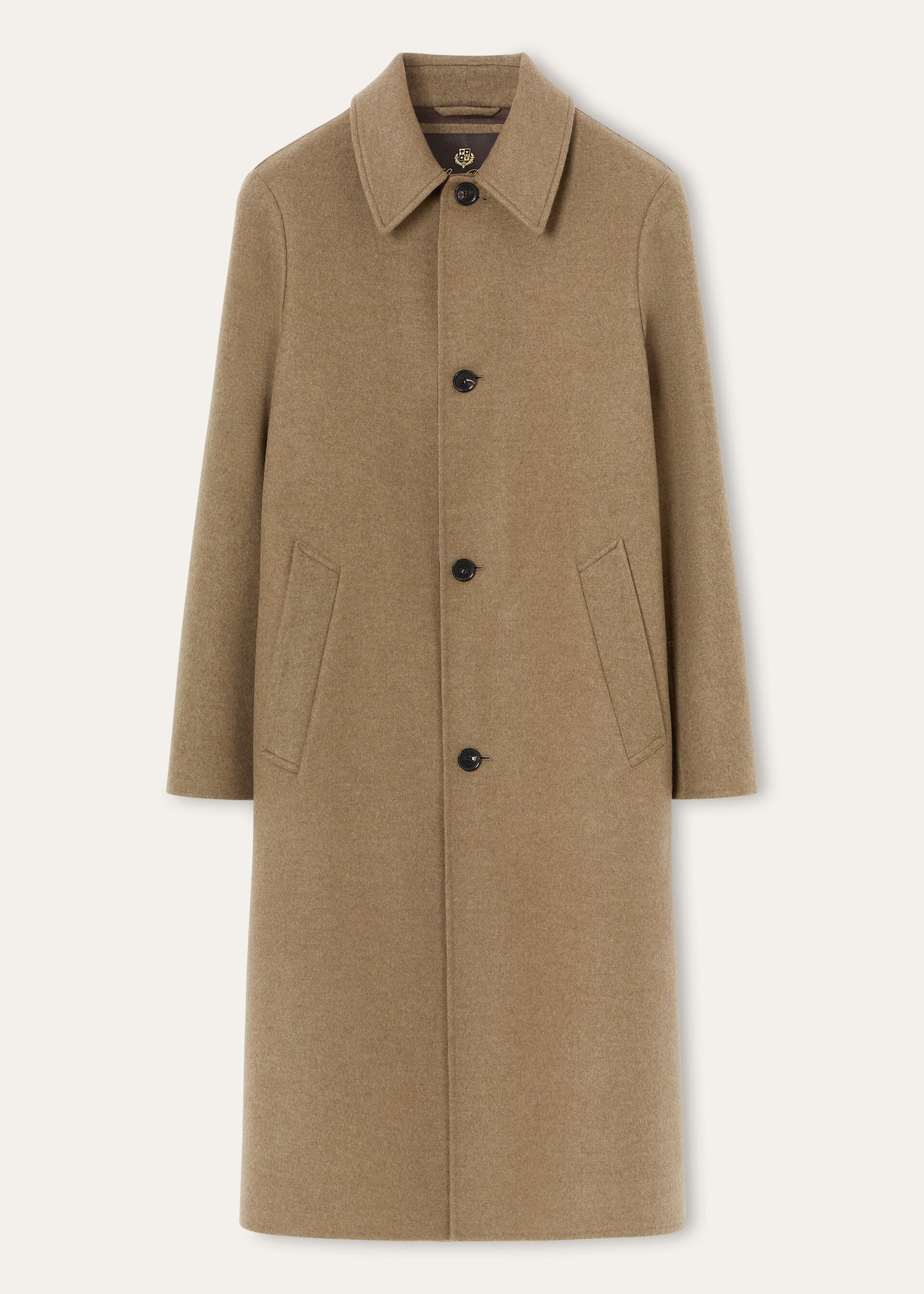 WINSTON COAT WOOL MOUL CHEVR/CASH DOUBL BI R