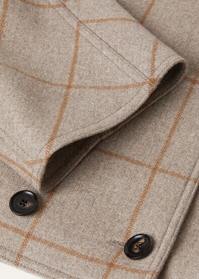 KATY BLOUSON CHECK WOOL