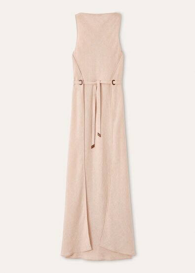 MARGOT DRESS SUMMER LINEN CREPE NATTE'