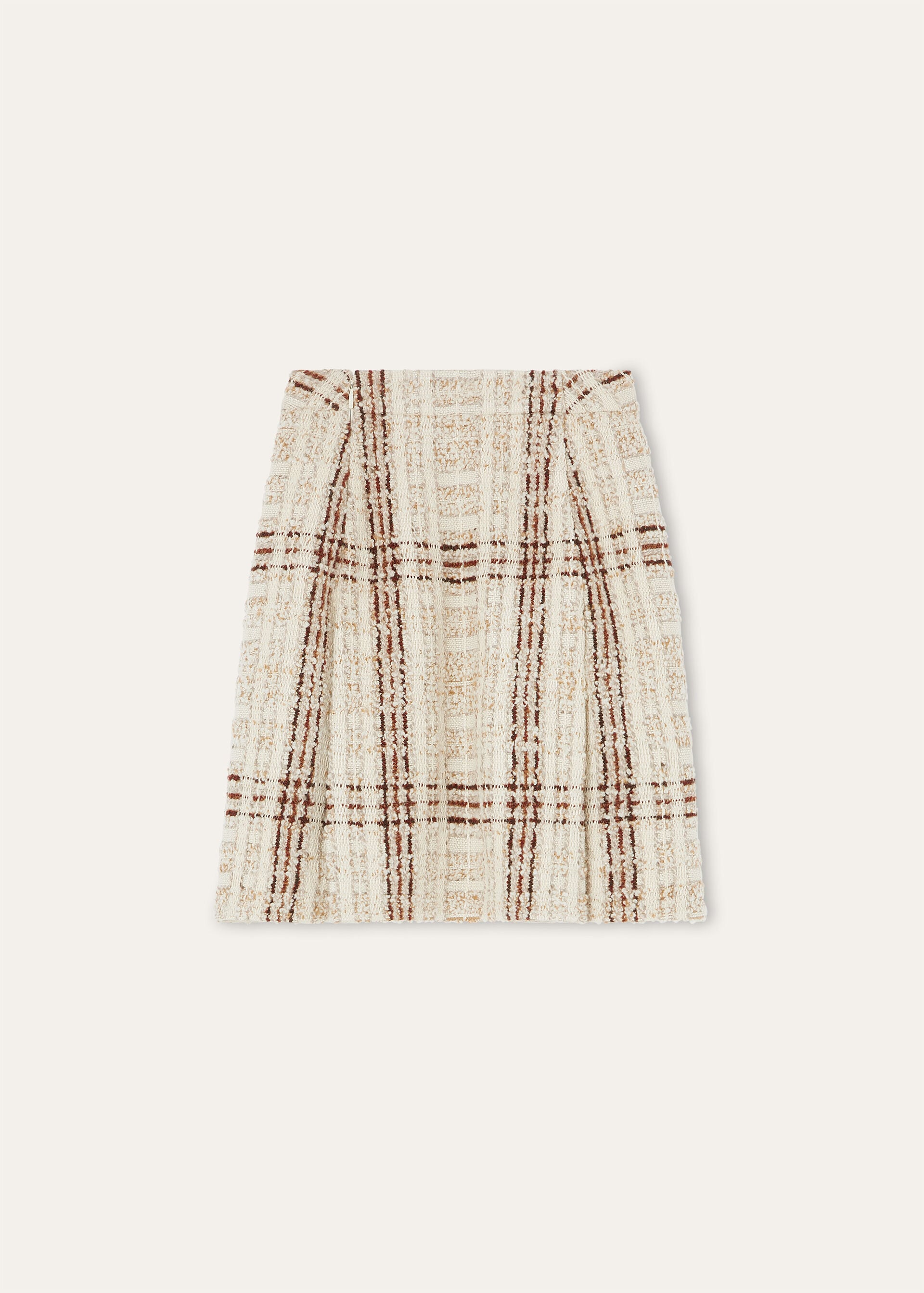 STEFANIE SKIRT CHECK TWEED