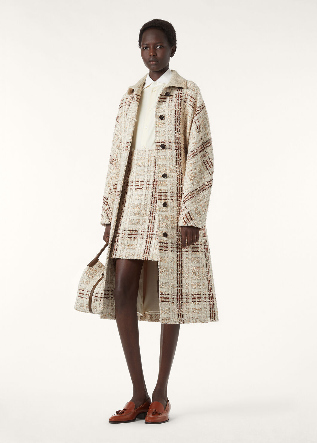 STEFANIE SKIRT CHECK TWEED