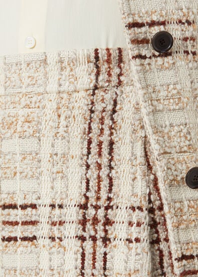 STEFANIE SKIRT CHECK TWEED