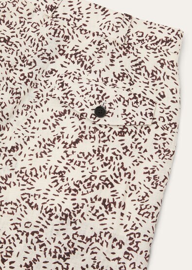 COMBRAY BERMUDA PIOT FIREWORKS LINEN