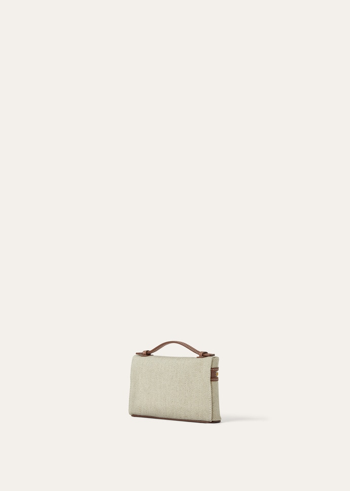 EXTRA POCKET MINI POUCH NATURAL CANVAS/ROUNDED LEATHER_FAP7962_B4NE_NR_2