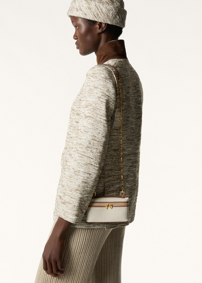 EXTRA POCKET MINI POUCH NATURAL CANVAS/ROUNDED LEATHER_FAP7962_B4NE_NR_1