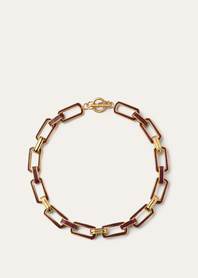 LINK CHAIN NECKLACE WITH ENAMEL_FAP7984_B4DA_NR_4