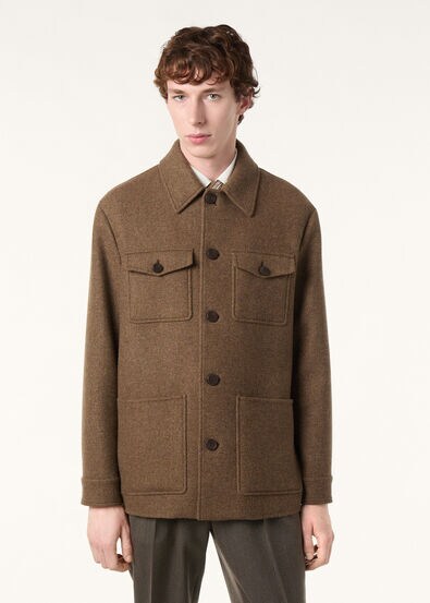 DEVIS CABAN WISH CASH HERRINGBONE DOUBLE