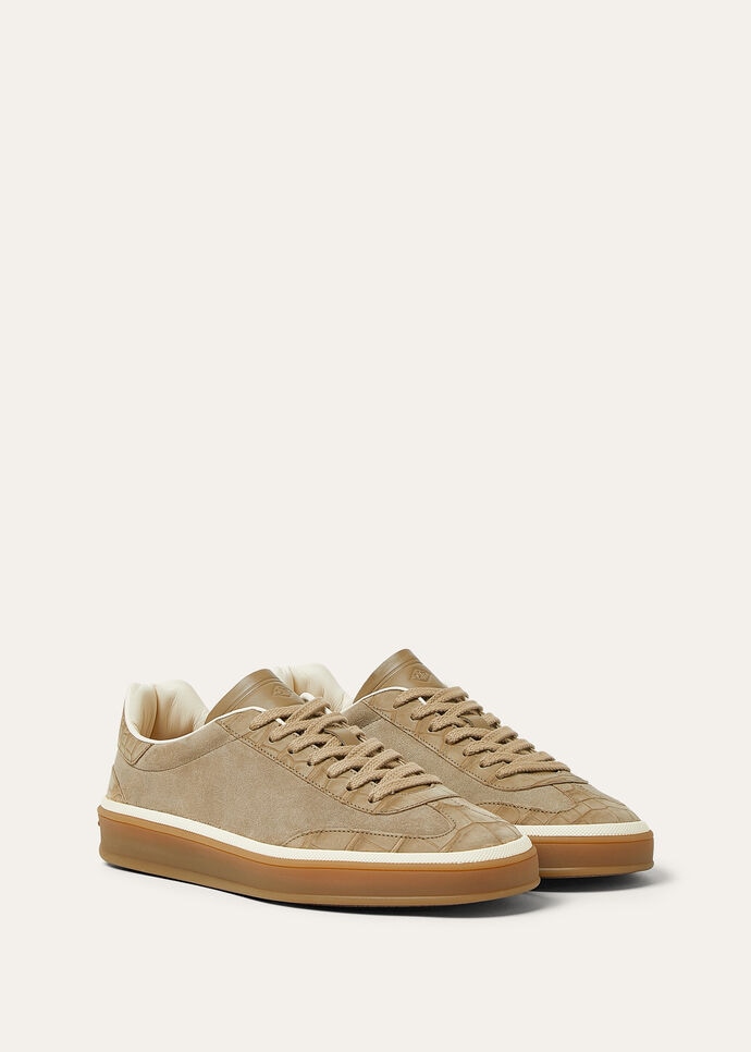 TENNIS WALK SUEDE NABUK ALLIGATOR_FAP8015_H610_2