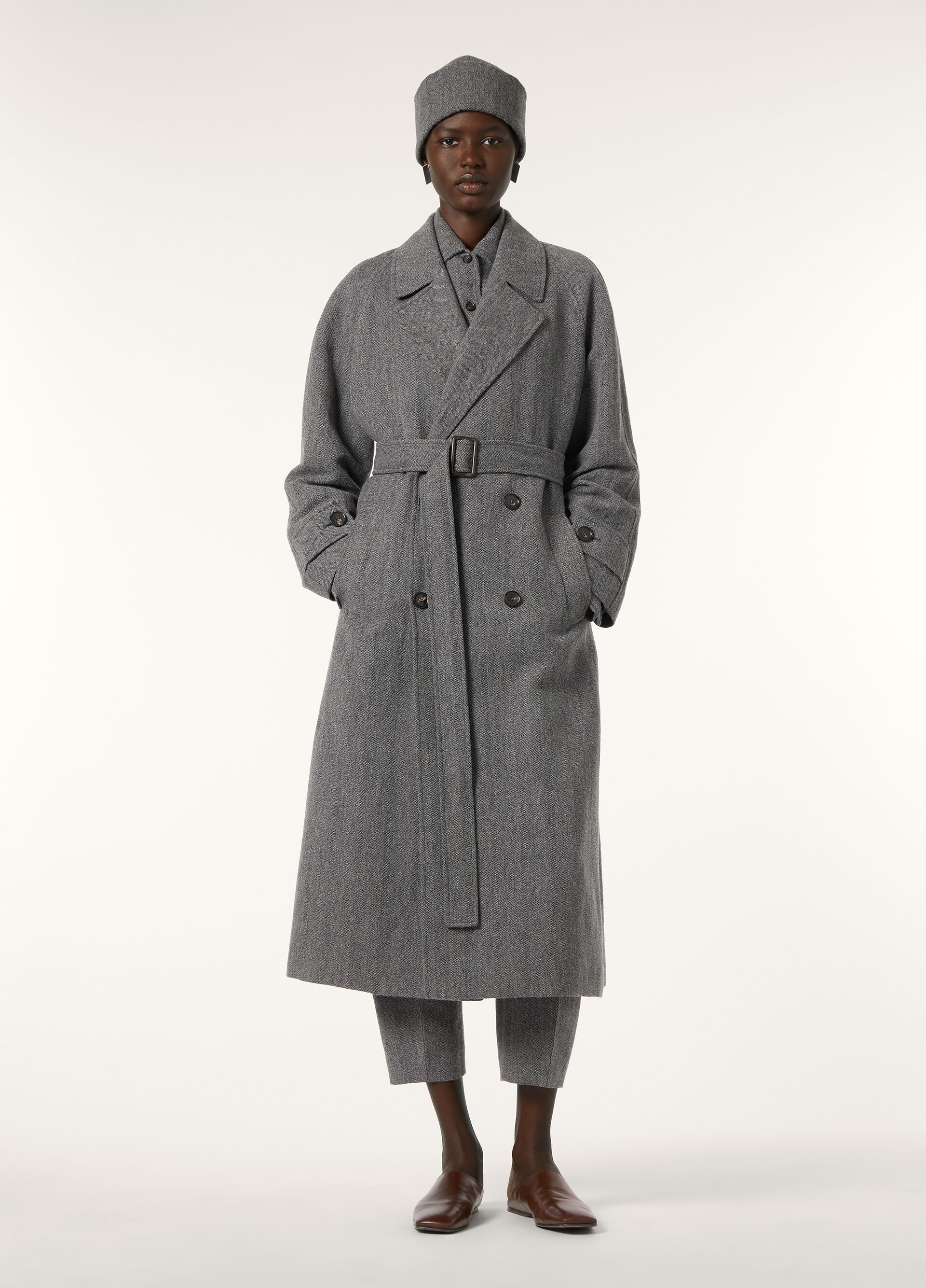 FOSTER DB COAT LINEN WISH CASH RAIN A.F.