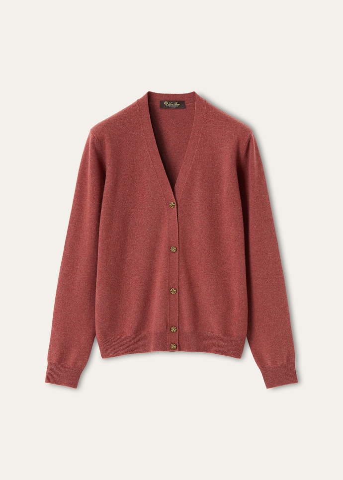 CLASSIC BABY CASH V NECK CARDIGAN SWEATER GG 12_FAP8490_R0EG_1